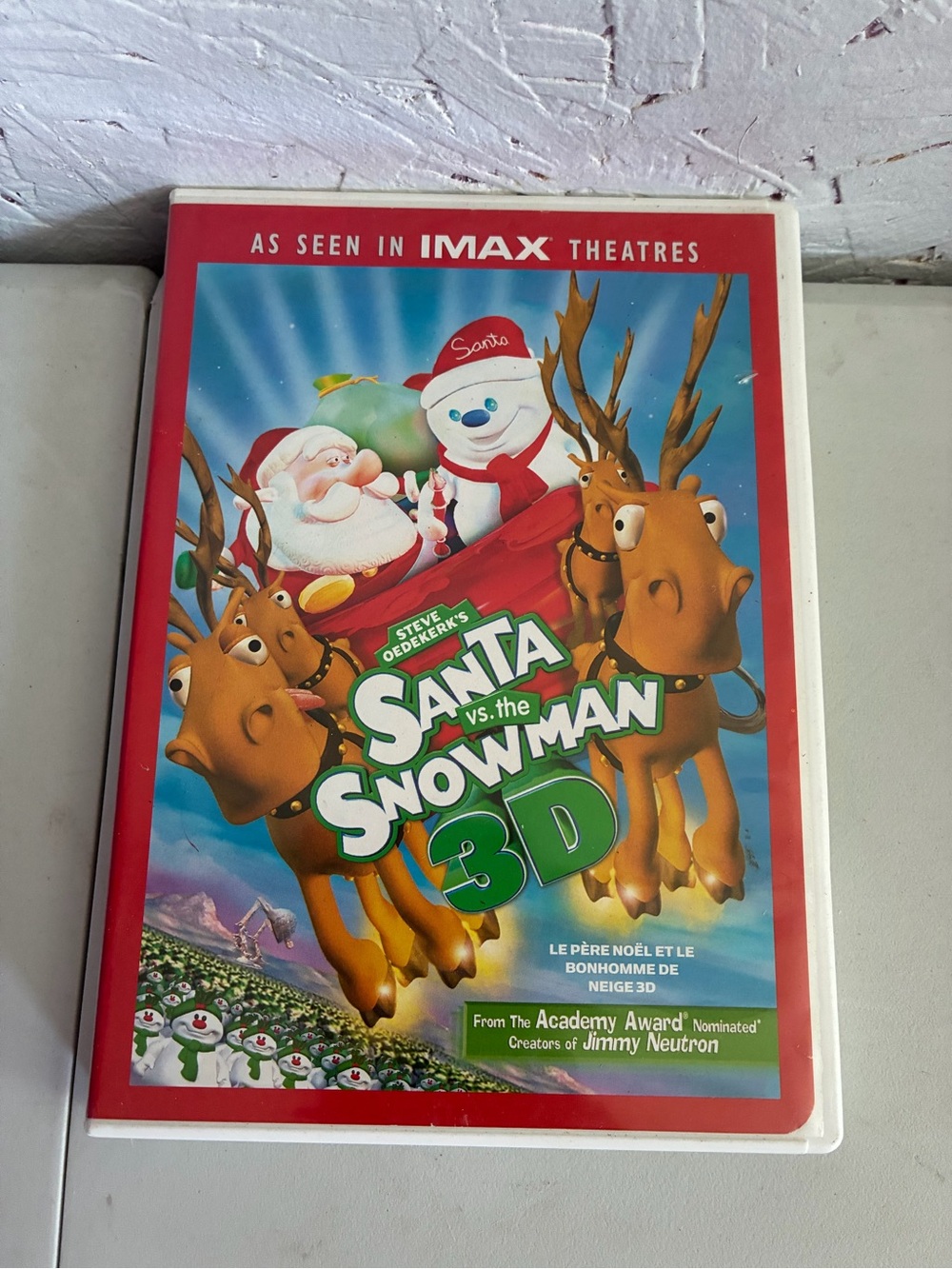 Santa vs. the Snowman 3D DVD - Red Cover